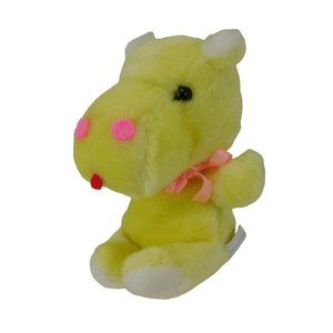 ACE Novelty Co. Yellow Hippopotamus Plush 6" Stuffed Animal